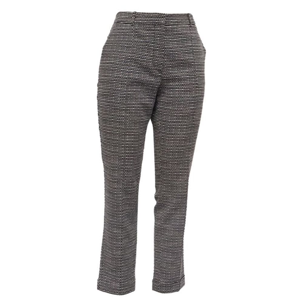 Hugo Boss Textured Houndstooth Trousers in Multicolor Cotton